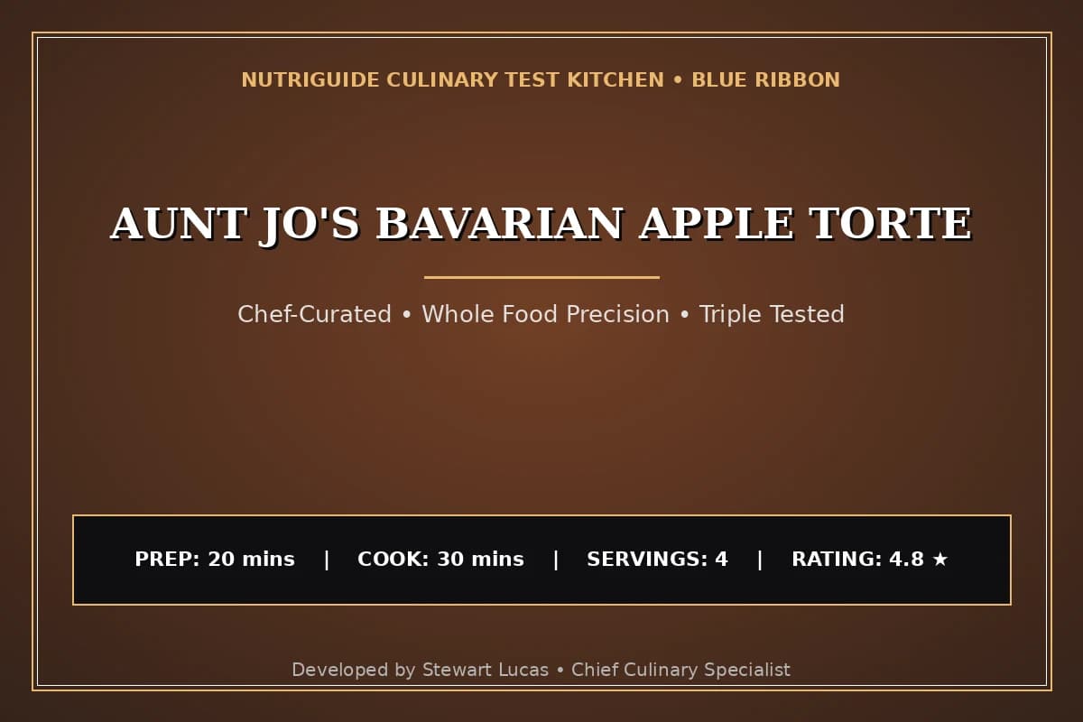 Aunt Jo'S Bavarian Apple Torte