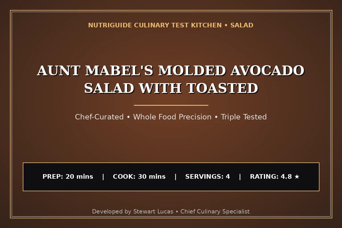 Aunt Mabel'S Molded Avocado Salad With Toasted