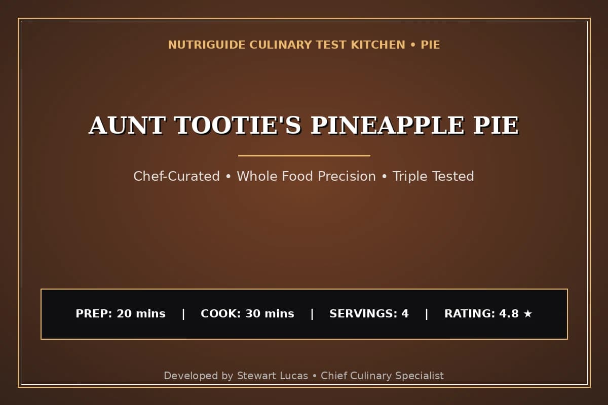 Aunt Tootie'S Pineapple Pie