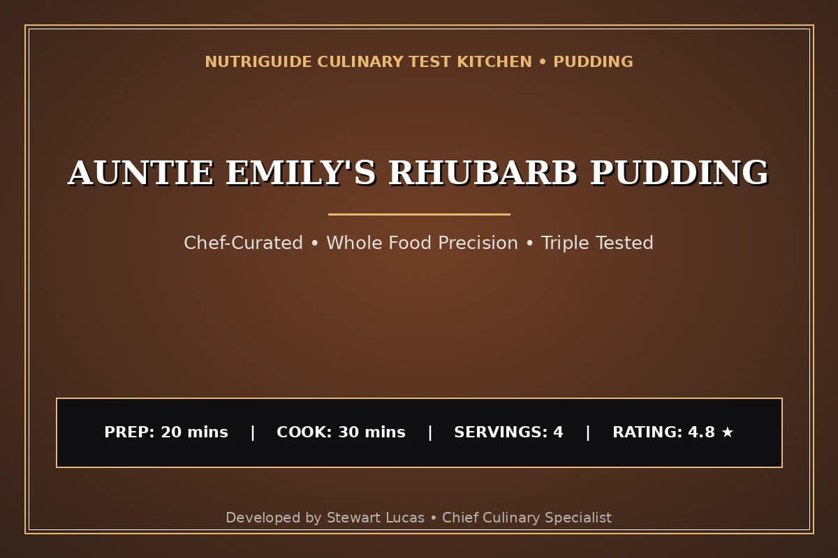Auntie Emily'S Rhubarb Pudding