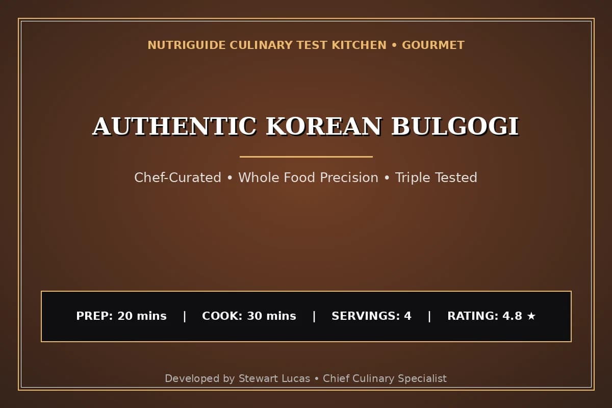 Authentic Korean Bulgogi