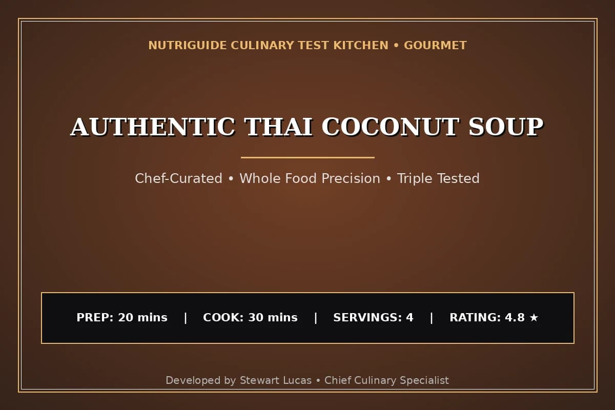 Authentic Thai Coconut Soup