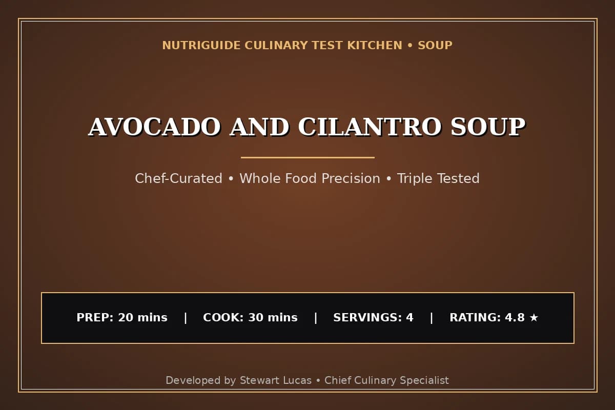 Avocado And Cilantro Soup