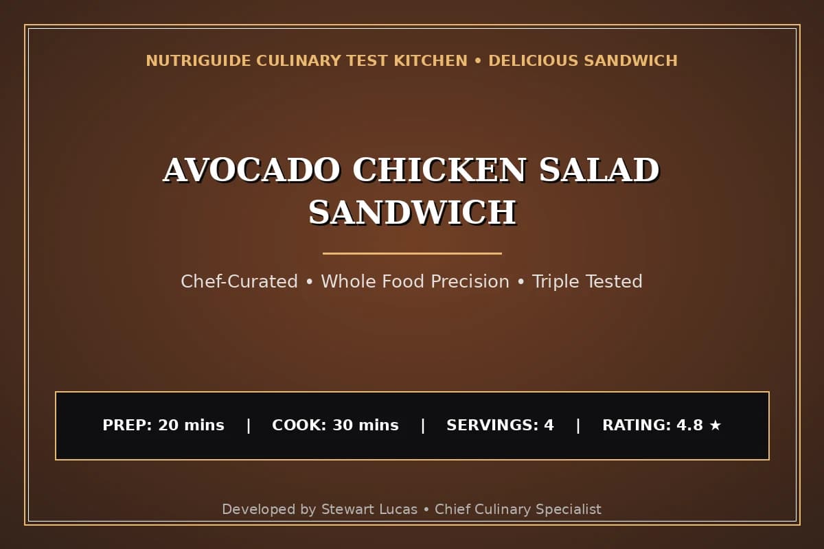 Avocado Chicken Salad Sandwich