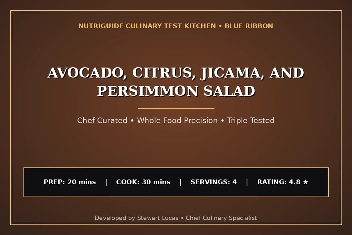 Avocado, Citrus, Jicama, And Persimmon Salad