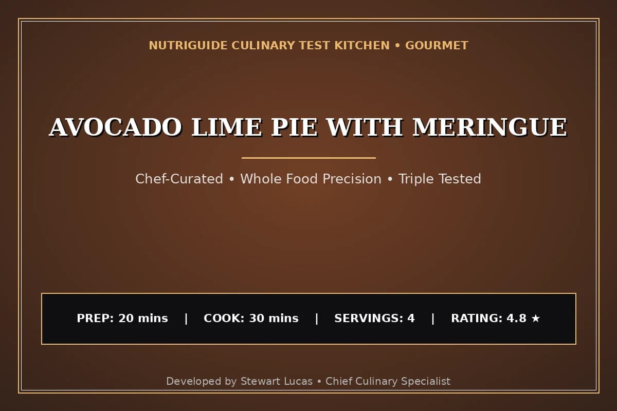 Avocado Lime Pie With Meringue