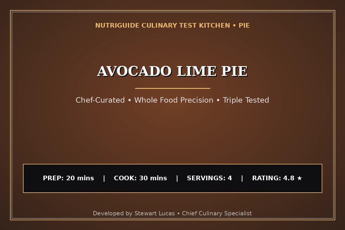 Avocado Lime Pie