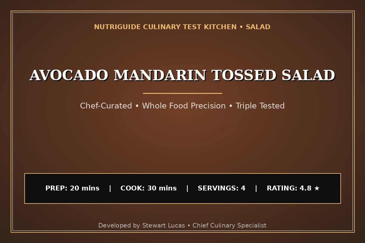 Avocado Mandarin Tossed Salad