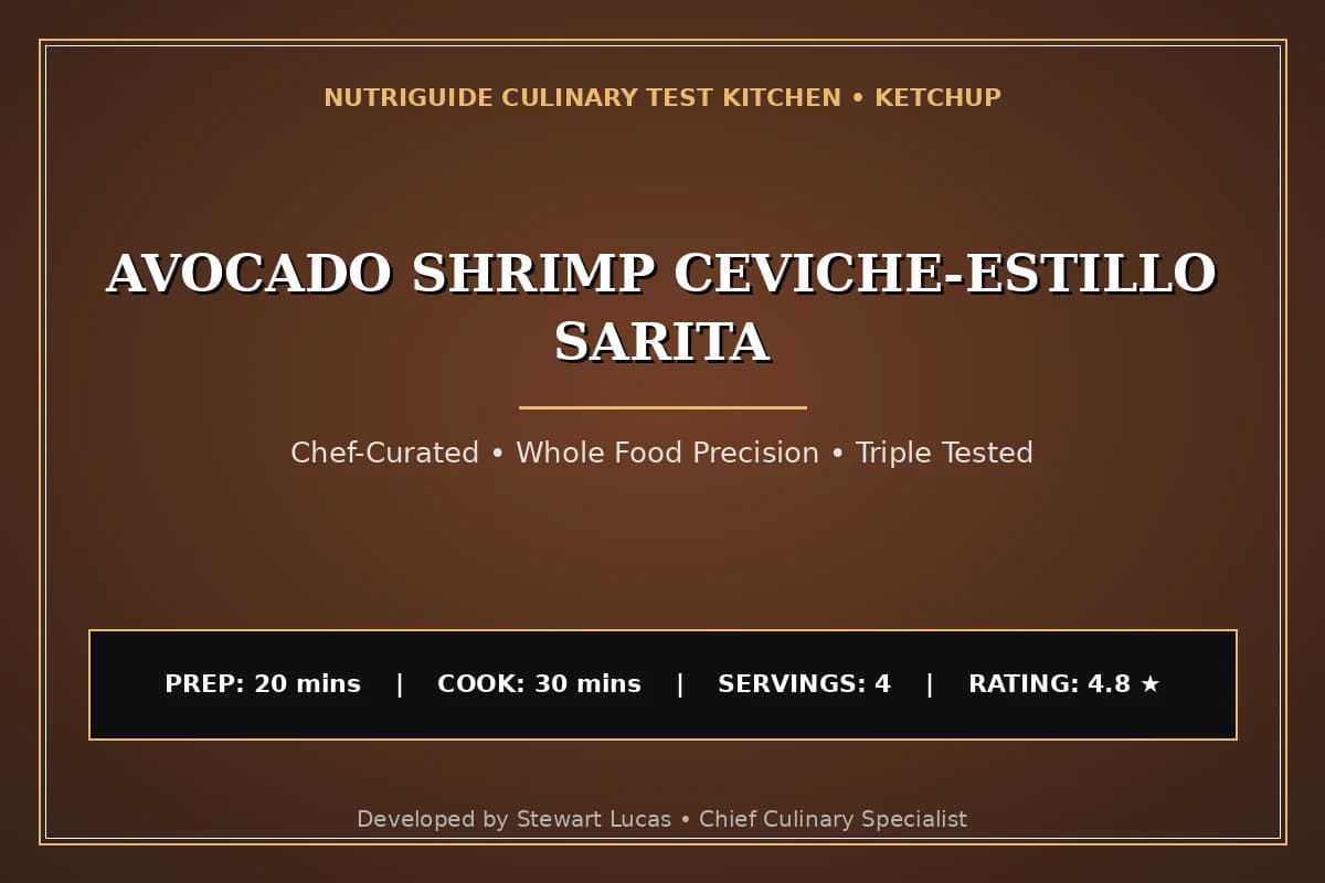 Avocado Shrimp Ceviche-Estillo Sarita