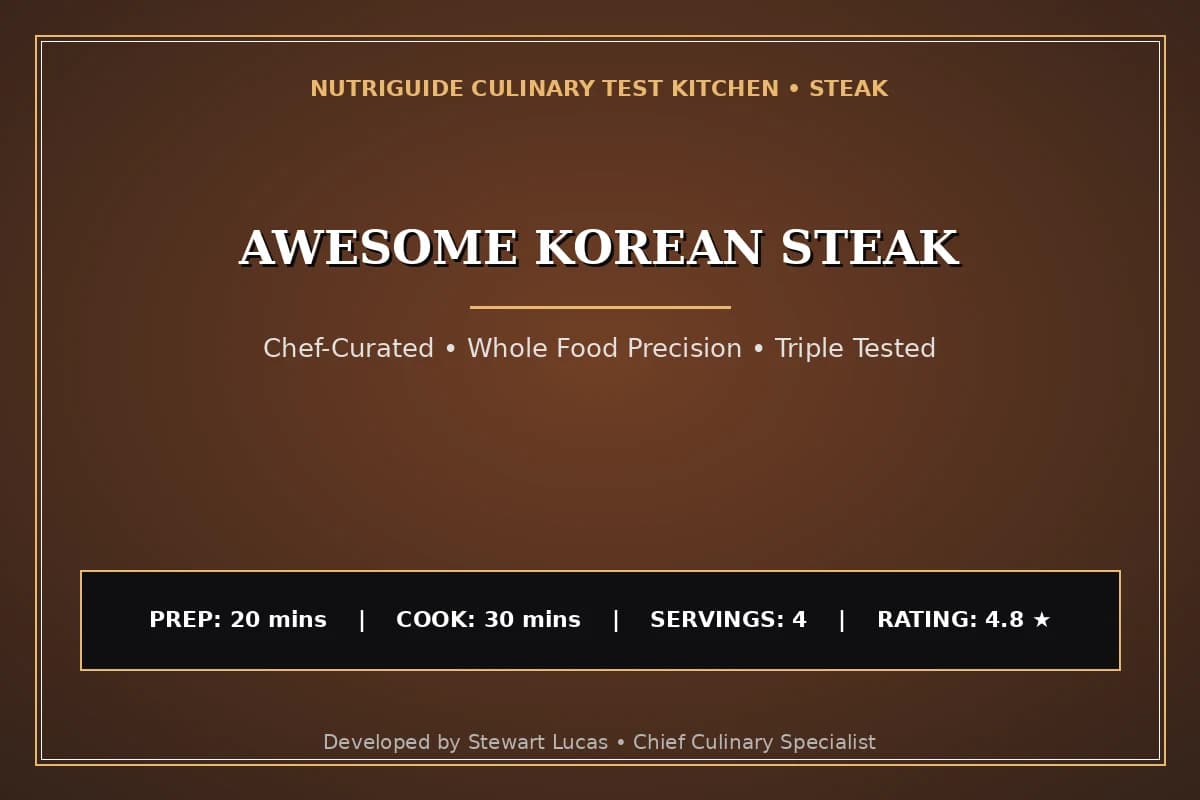 Awesome Korean Steak