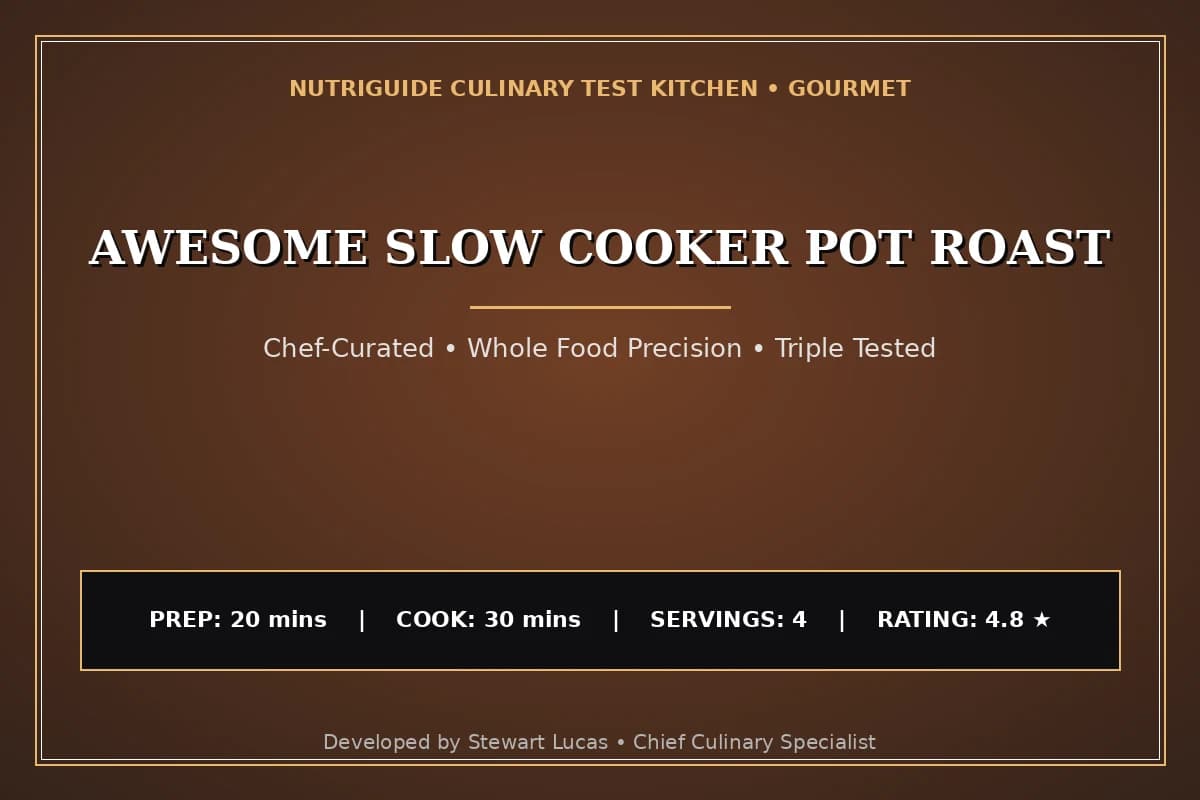 Awesome Slow Cooker Pot Roast