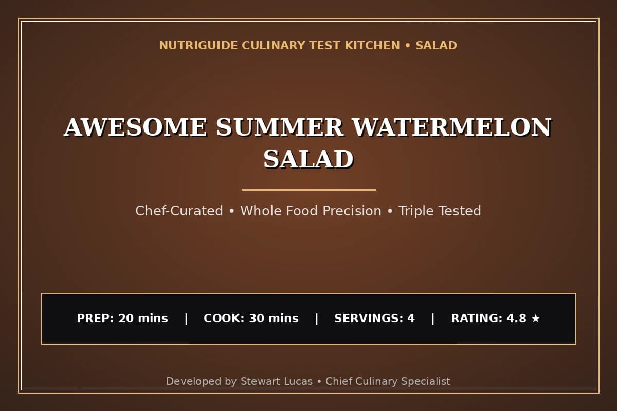 Awesome Summer Watermelon Salad