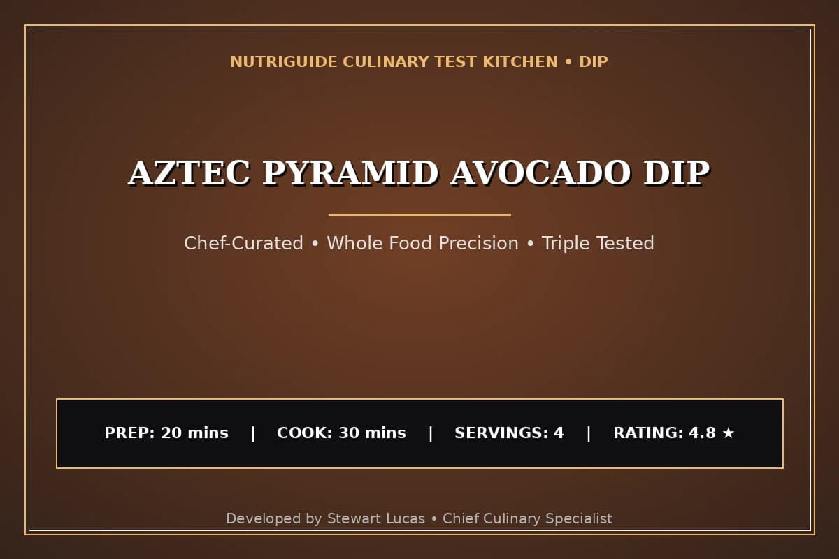 Aztec Pyramid Avocado Dip