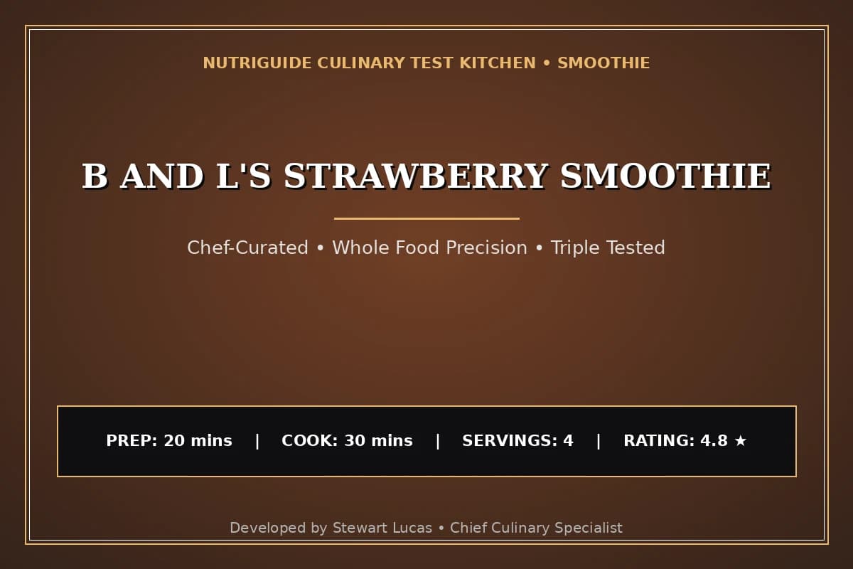 B And L'S Strawberry Smoothie