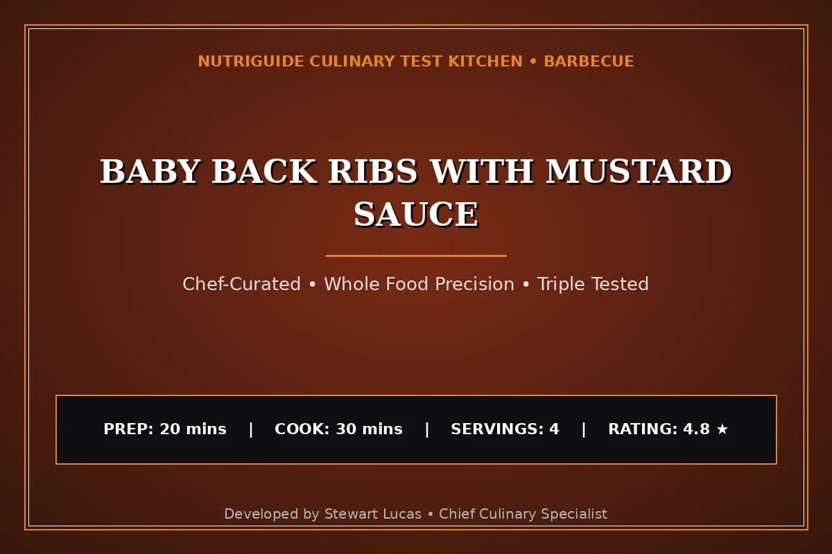 Baby Back Ribs With Mustard Sauce