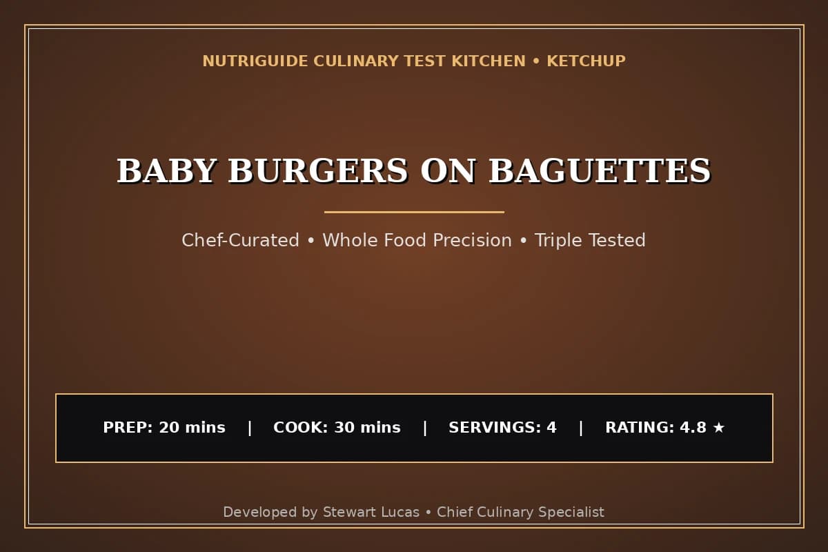 Baby Burgers On Baguettes