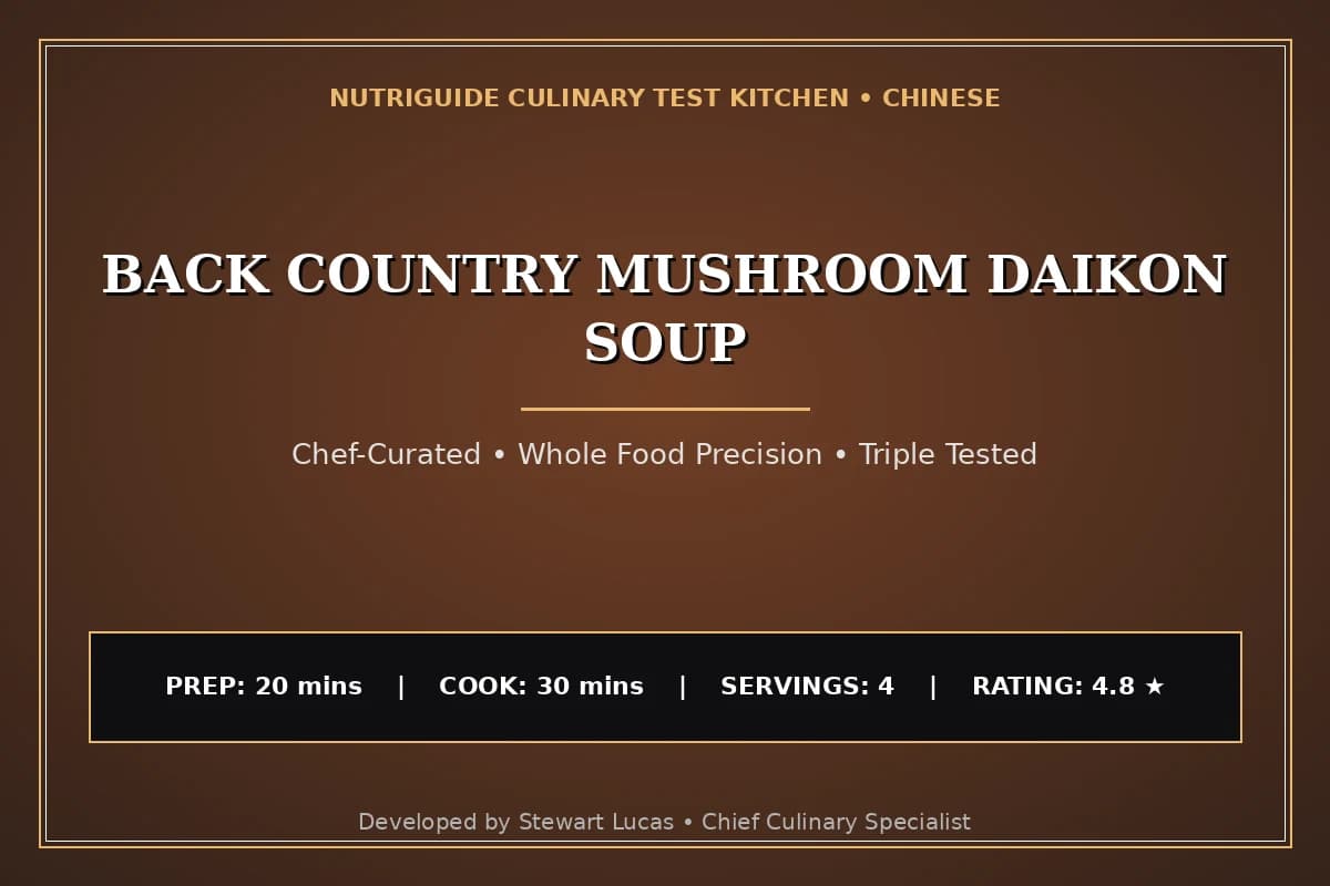Back Country Mushroom Daikon Soup