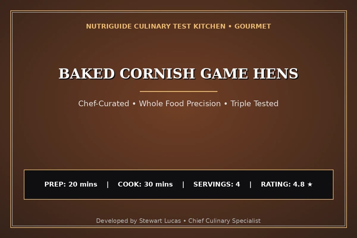 Baked Cornish Game Hens