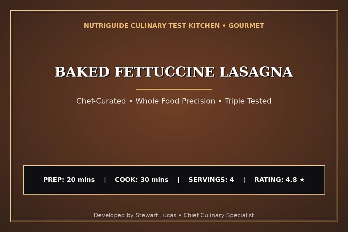 Baked Fettuccine Lasagna