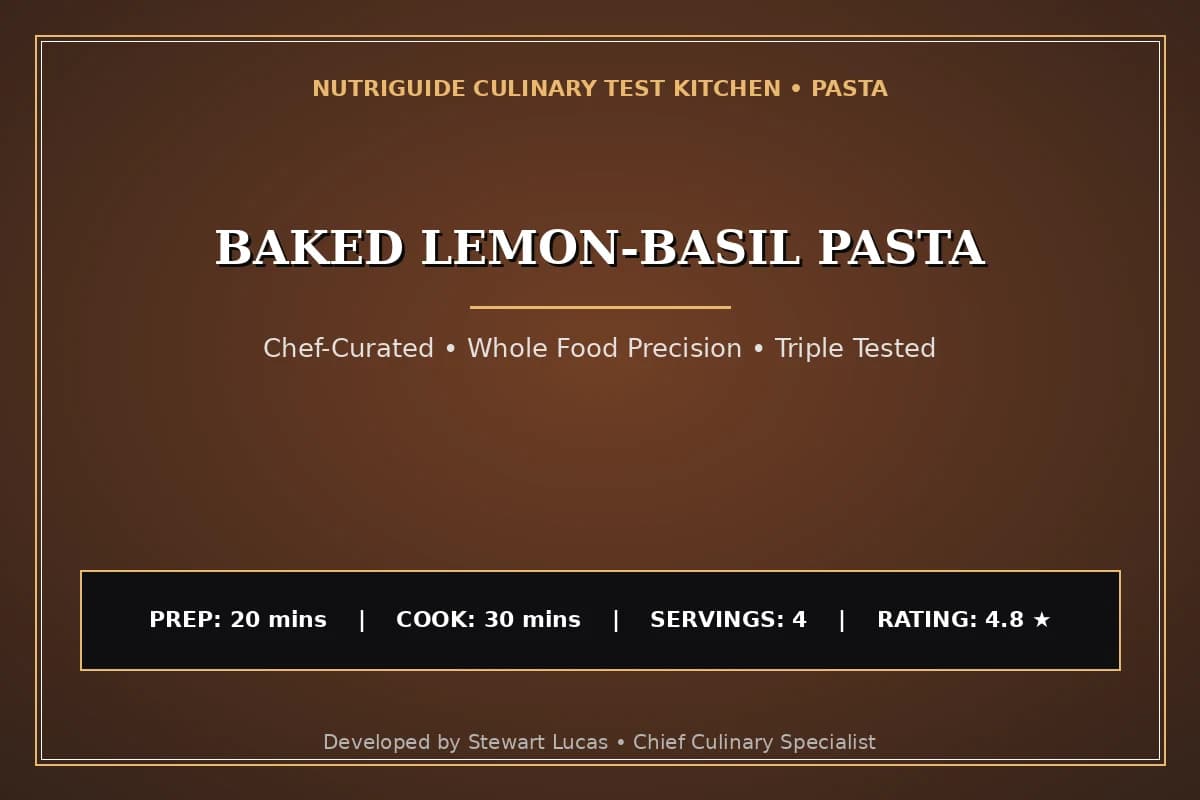 Baked Lemon-Basil Pasta
