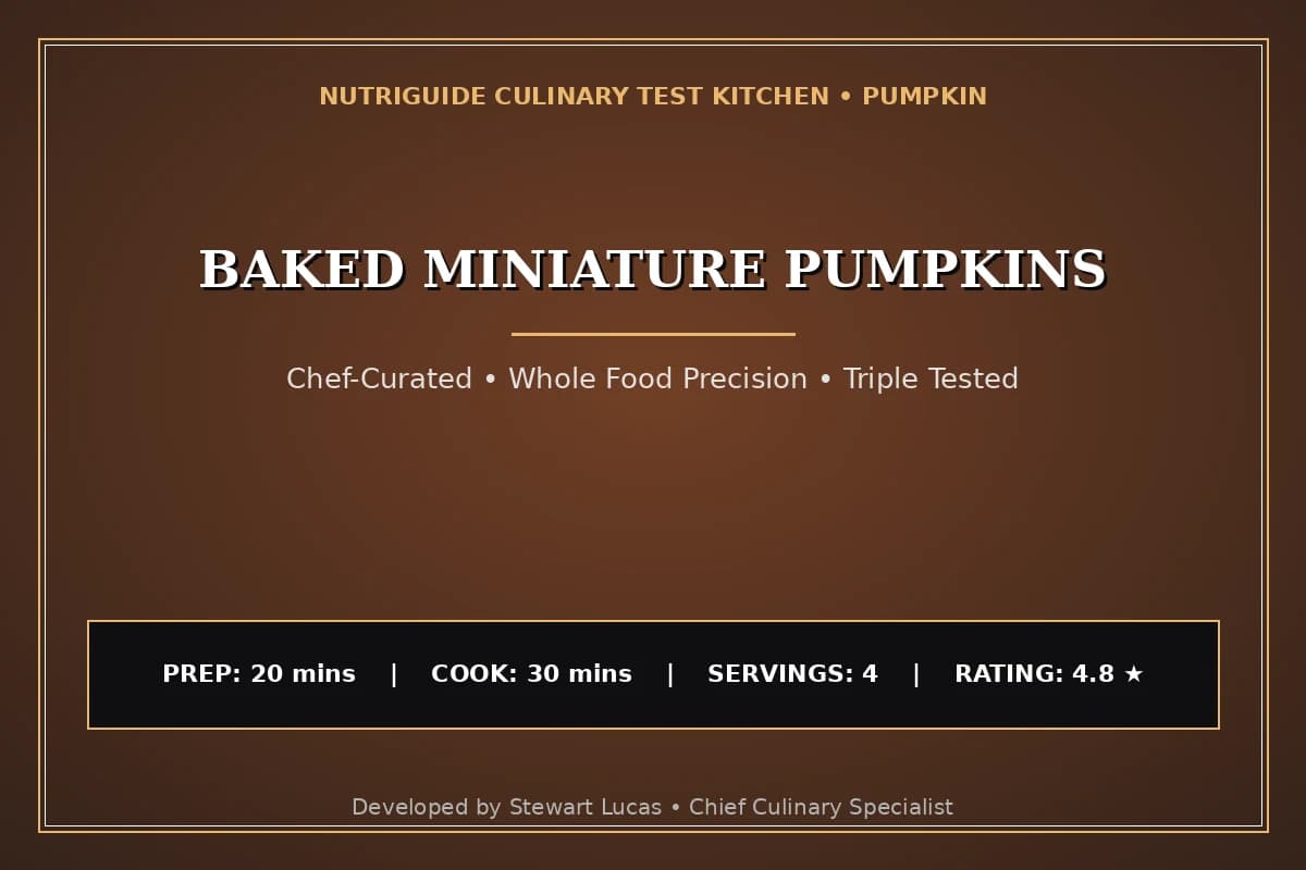 Baked Miniature Pumpkins