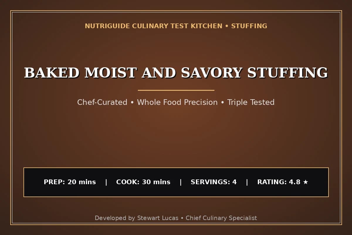 Baked Moist And Savory Stuffing