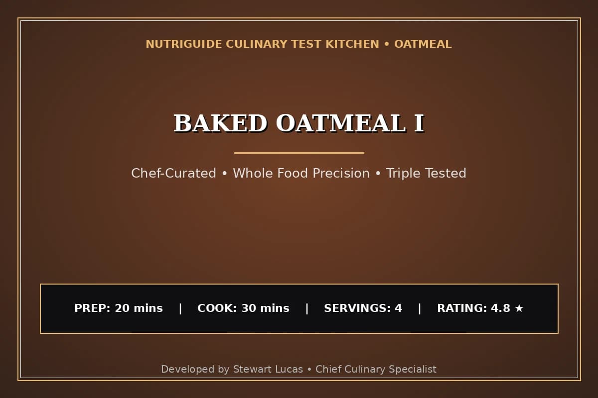 Baked Oatmeal I