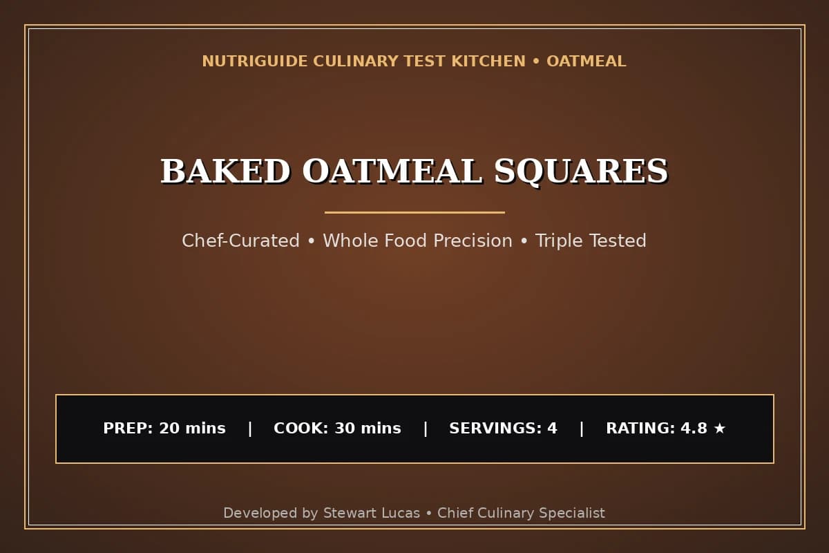 Baked Oatmeal Squares