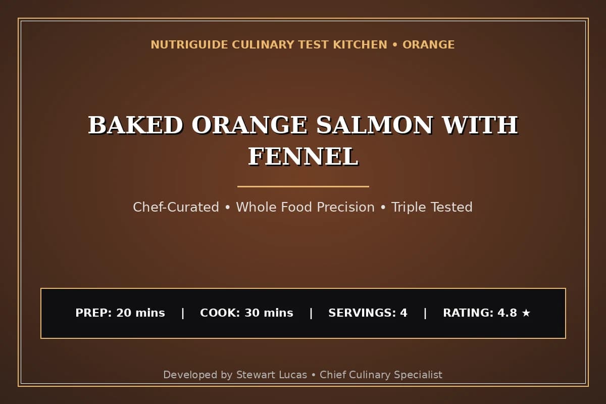 Baked Orange Salmon With Fennel