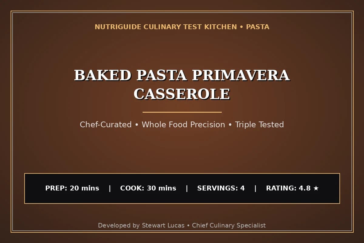 Baked Pasta Primavera Casserole