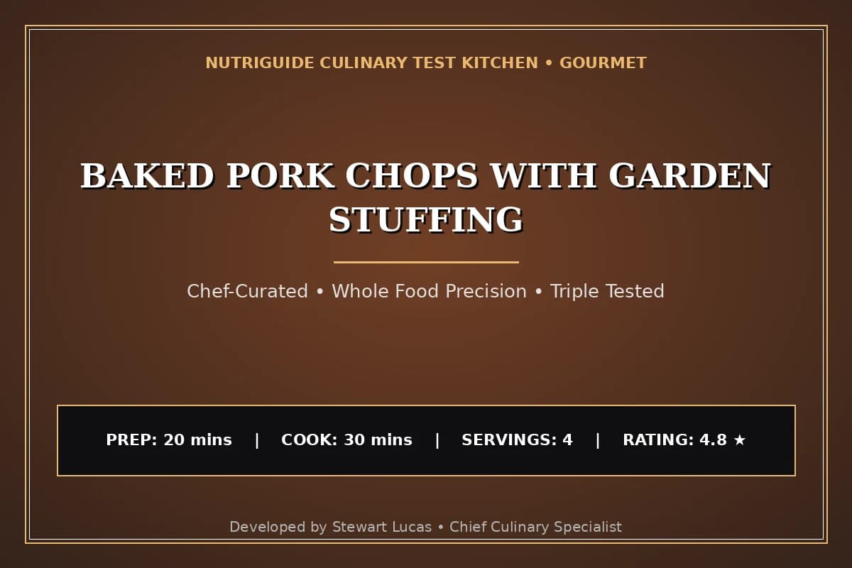Baked Pork Chops With Garden Stuffing