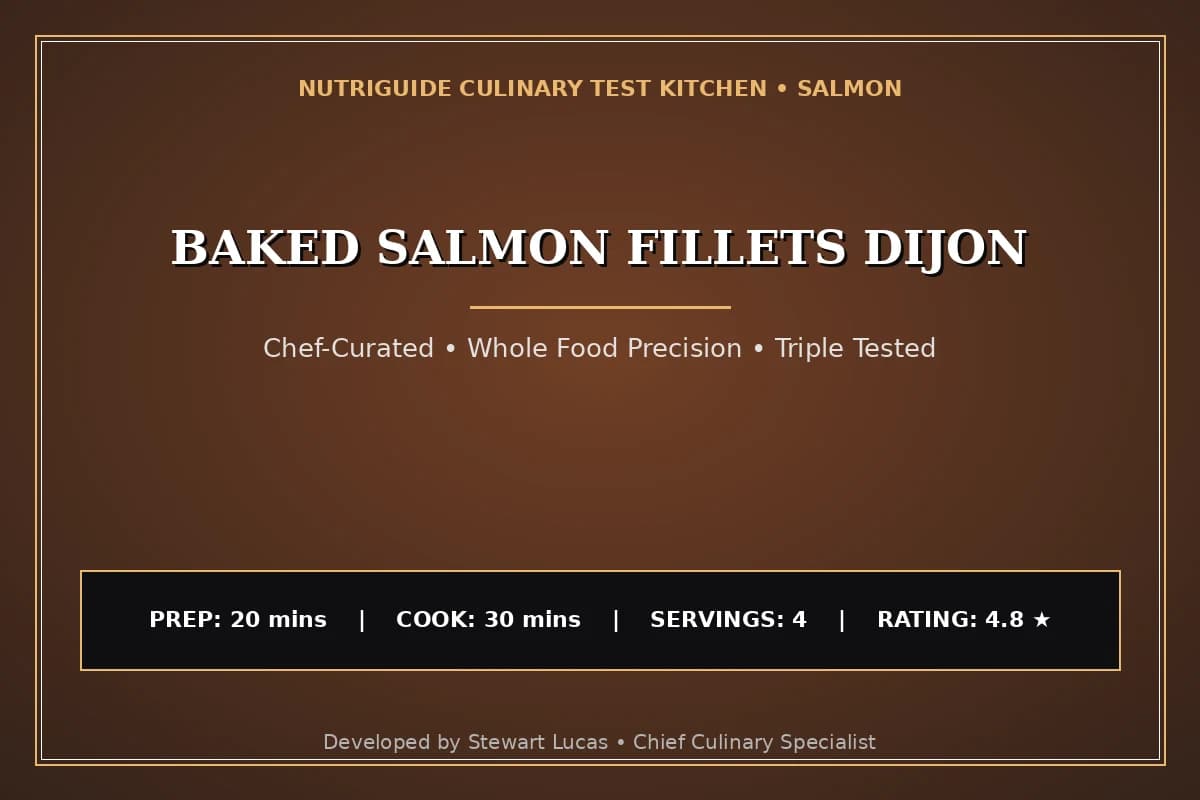 Baked Salmon Fillets Dijon