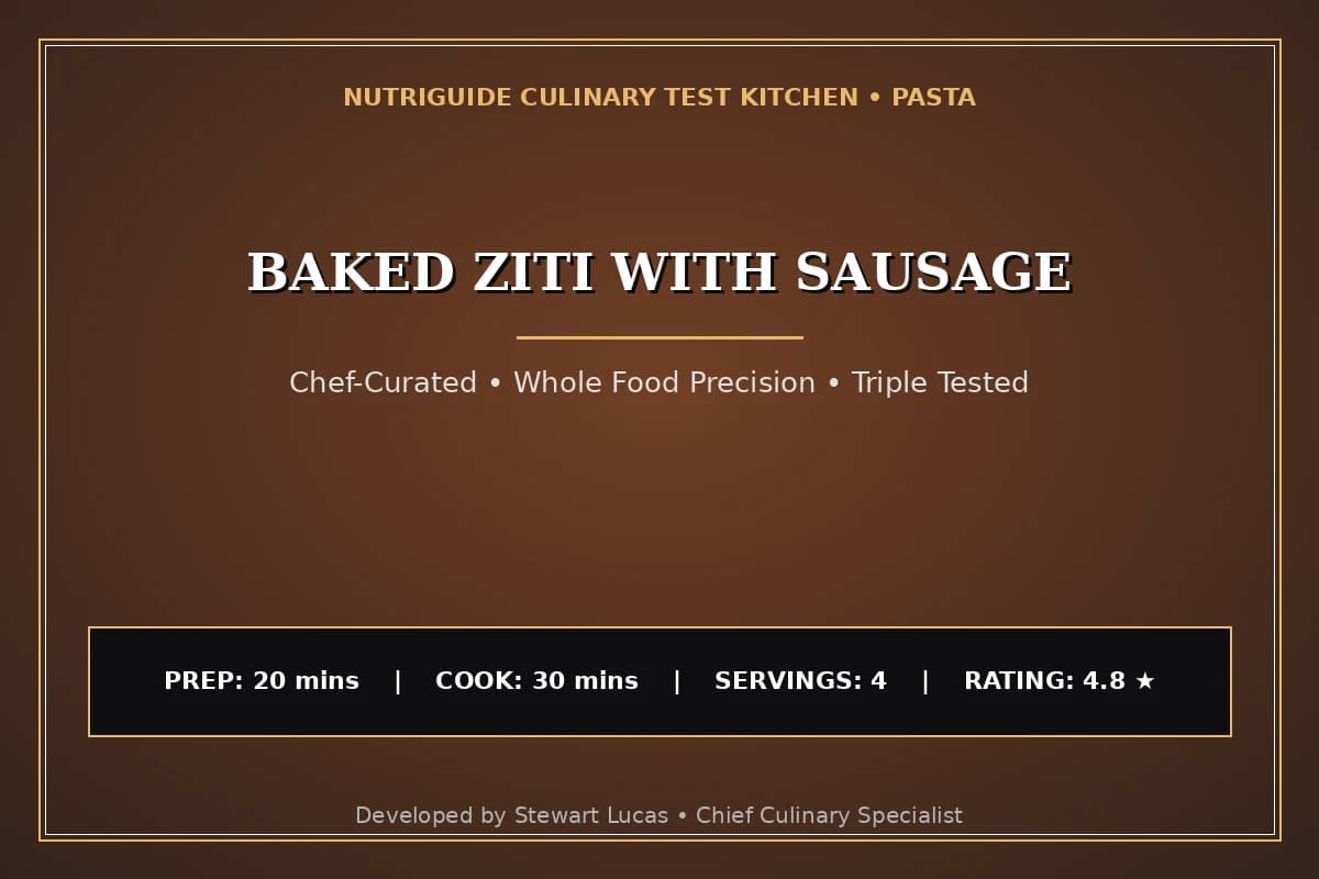 Baked Ziti With Sausage