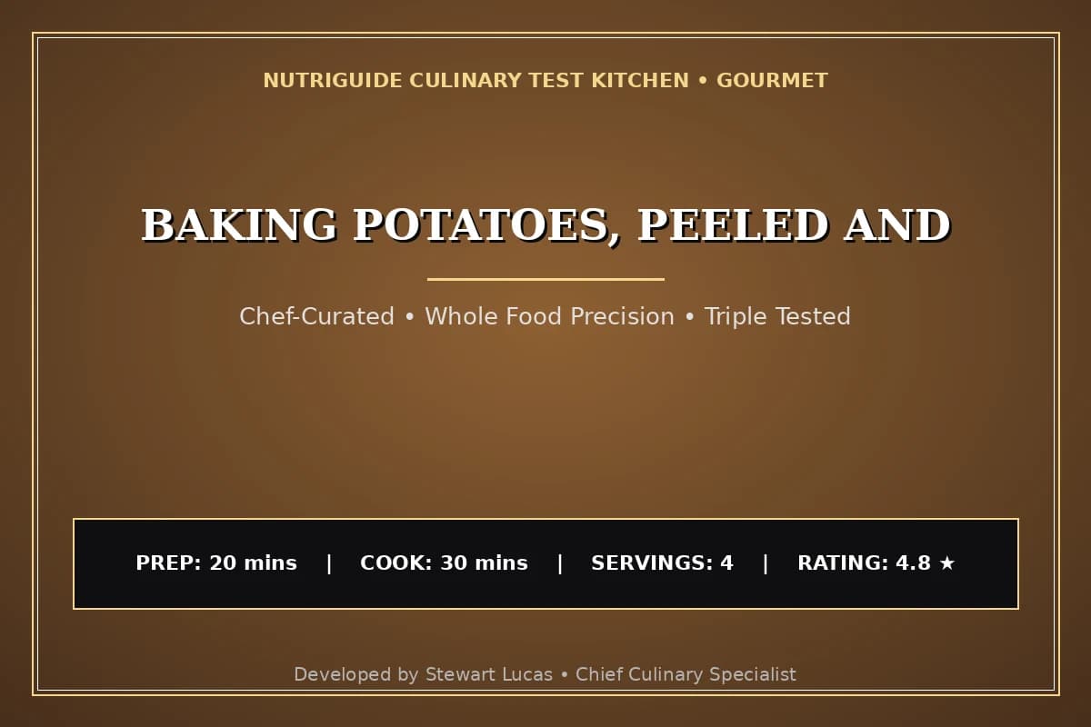 Baking Potatoes, Peeled And
