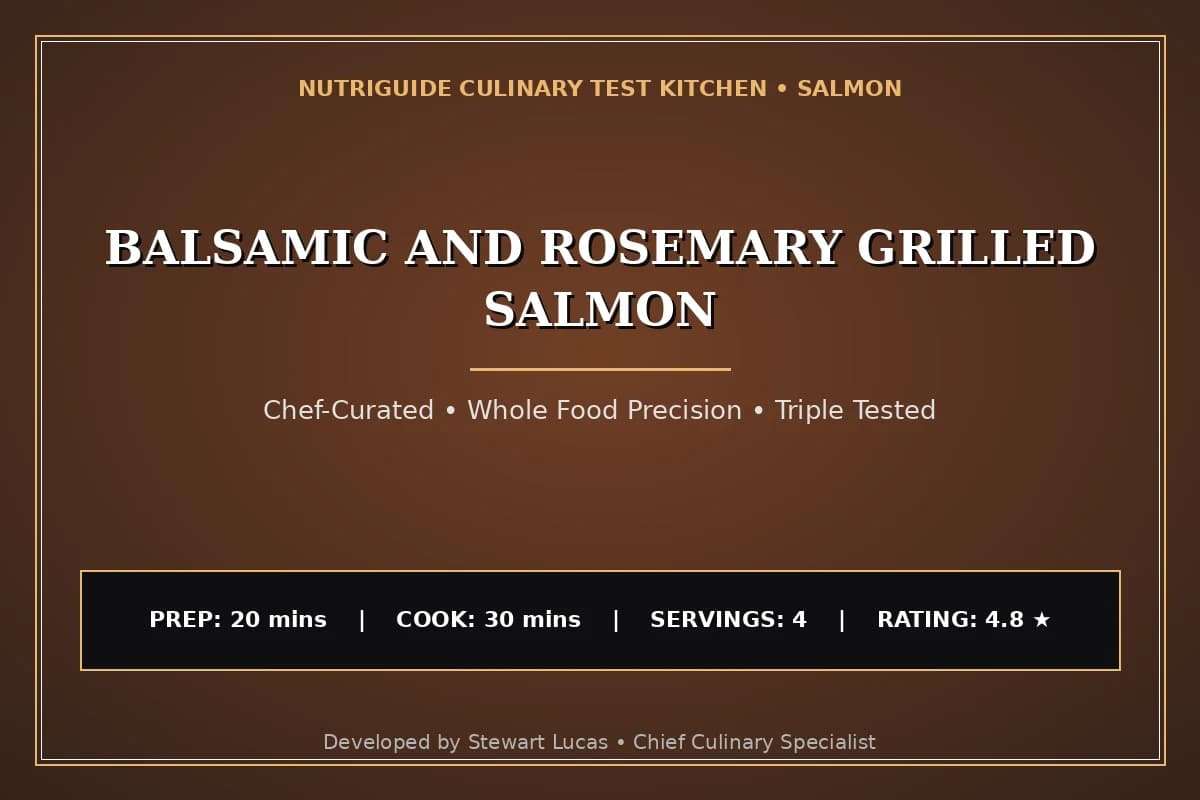 Balsamic And Rosemary Grilled Salmon