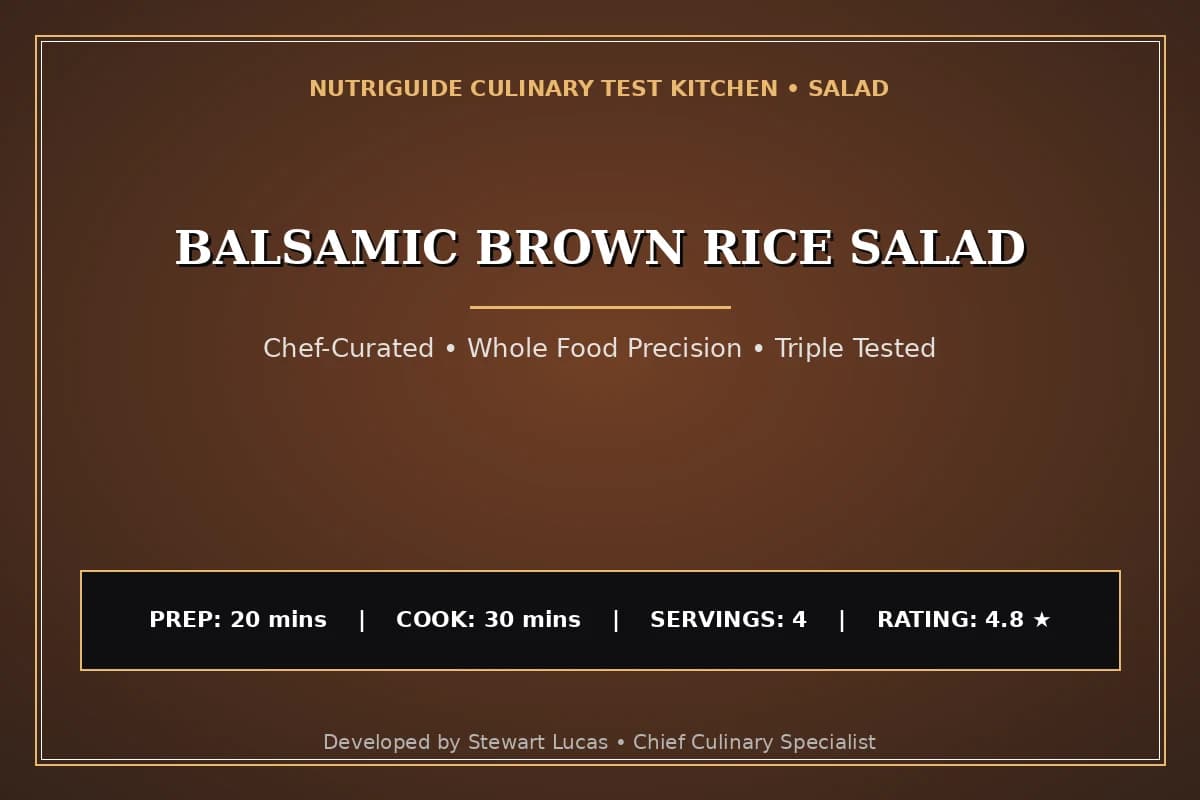 Balsamic Brown Rice Salad