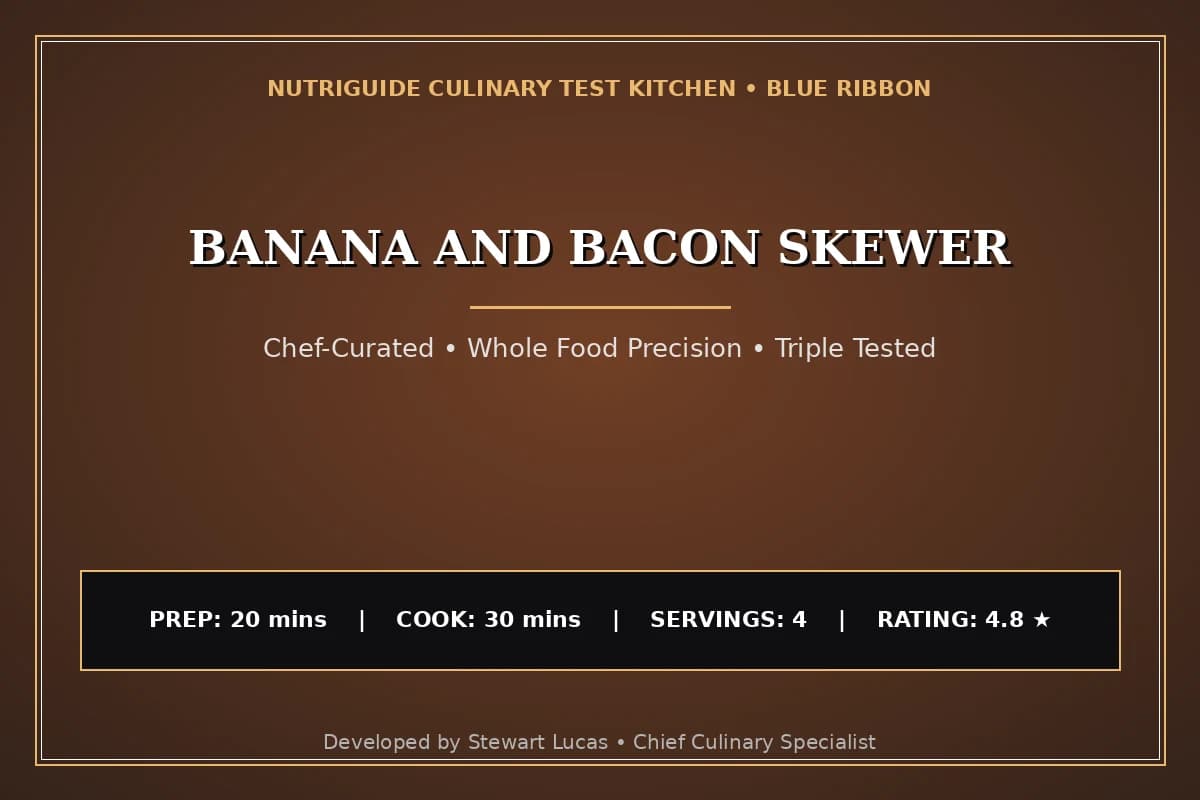 Banana And Bacon Skewer