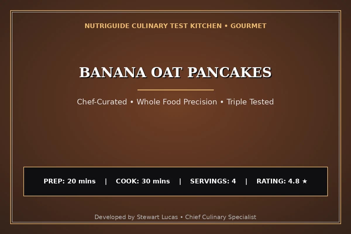 Banana Oat Pancakes