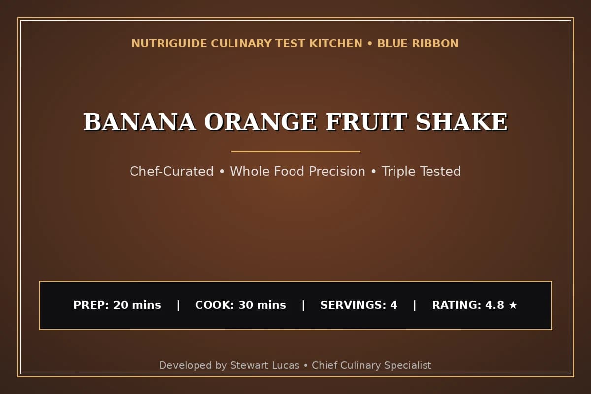 Banana Orange Fruit Shake