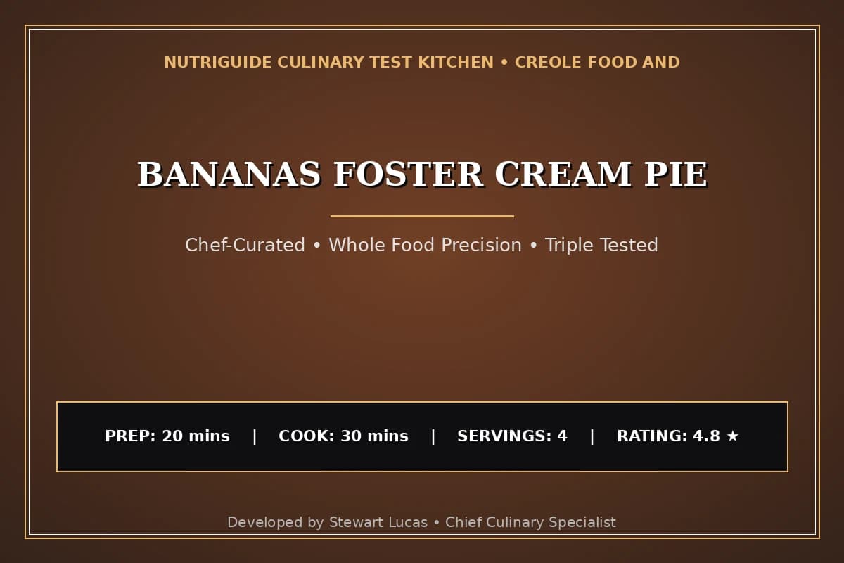 Bananas Foster Cream Pie