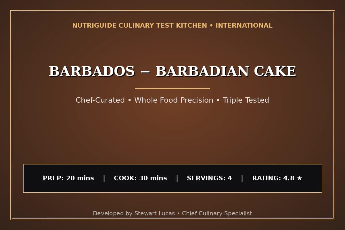 Barbados − Barbadian Cake