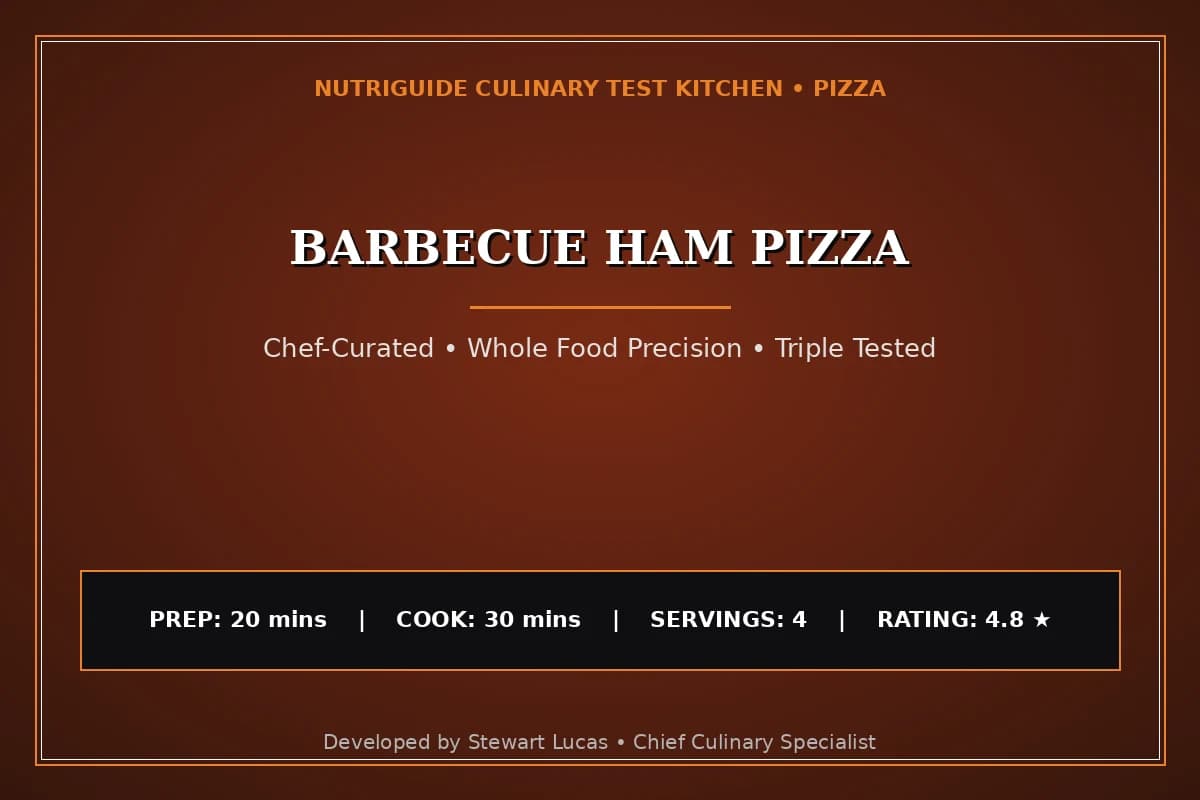 Barbecue Ham Pizza