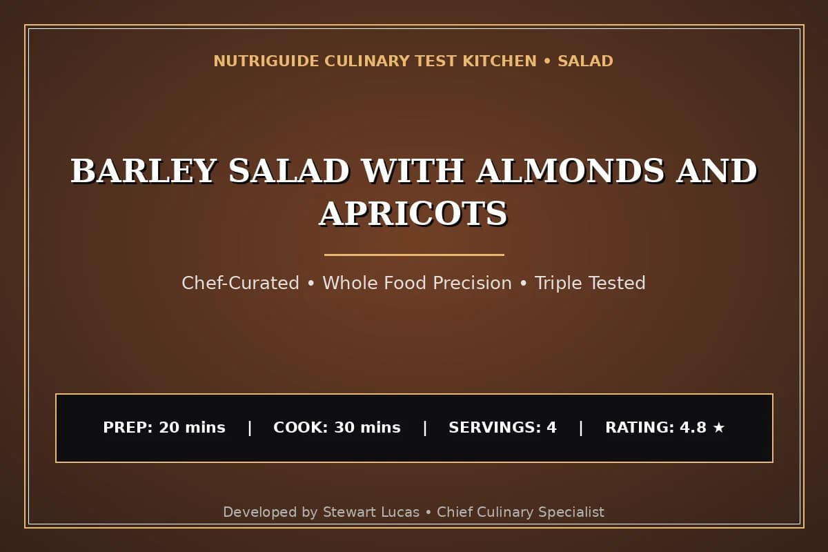 Barley Salad With Almonds And Apricots