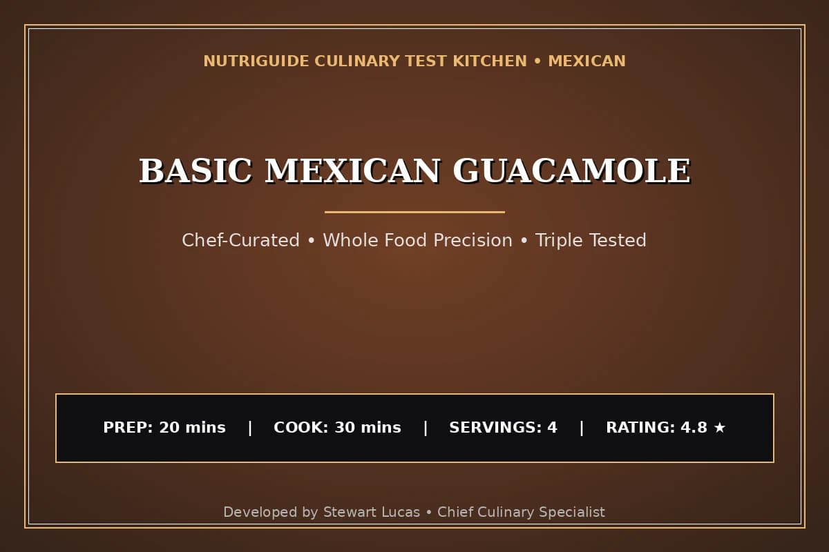 Basic Mexican Guacamole