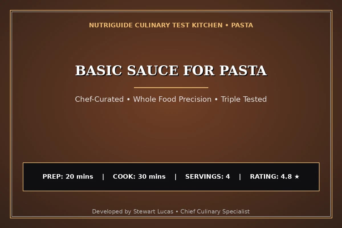 Basic Sauce For Pasta