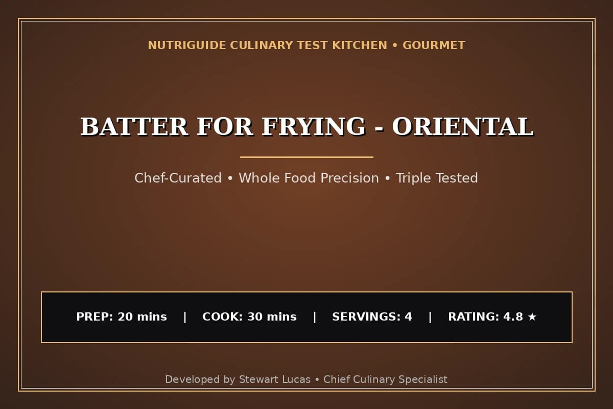 Batter For Frying - Oriental