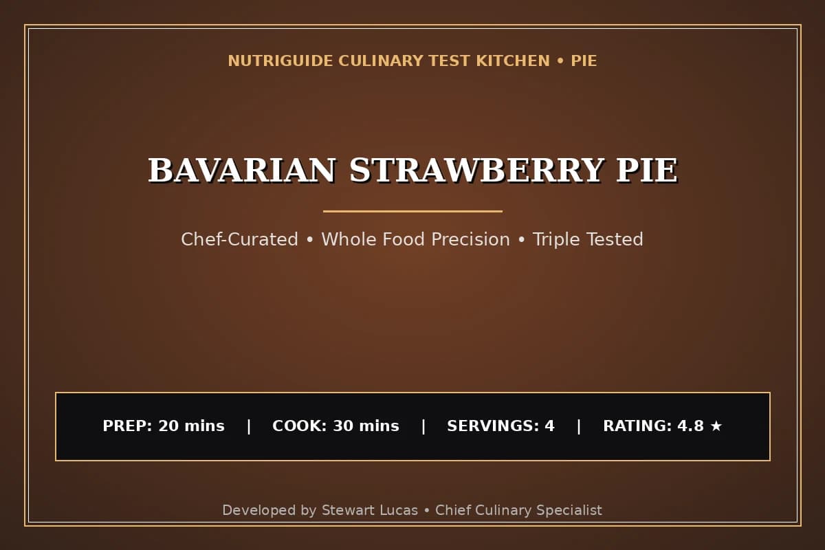 Bavarian Strawberry Pie