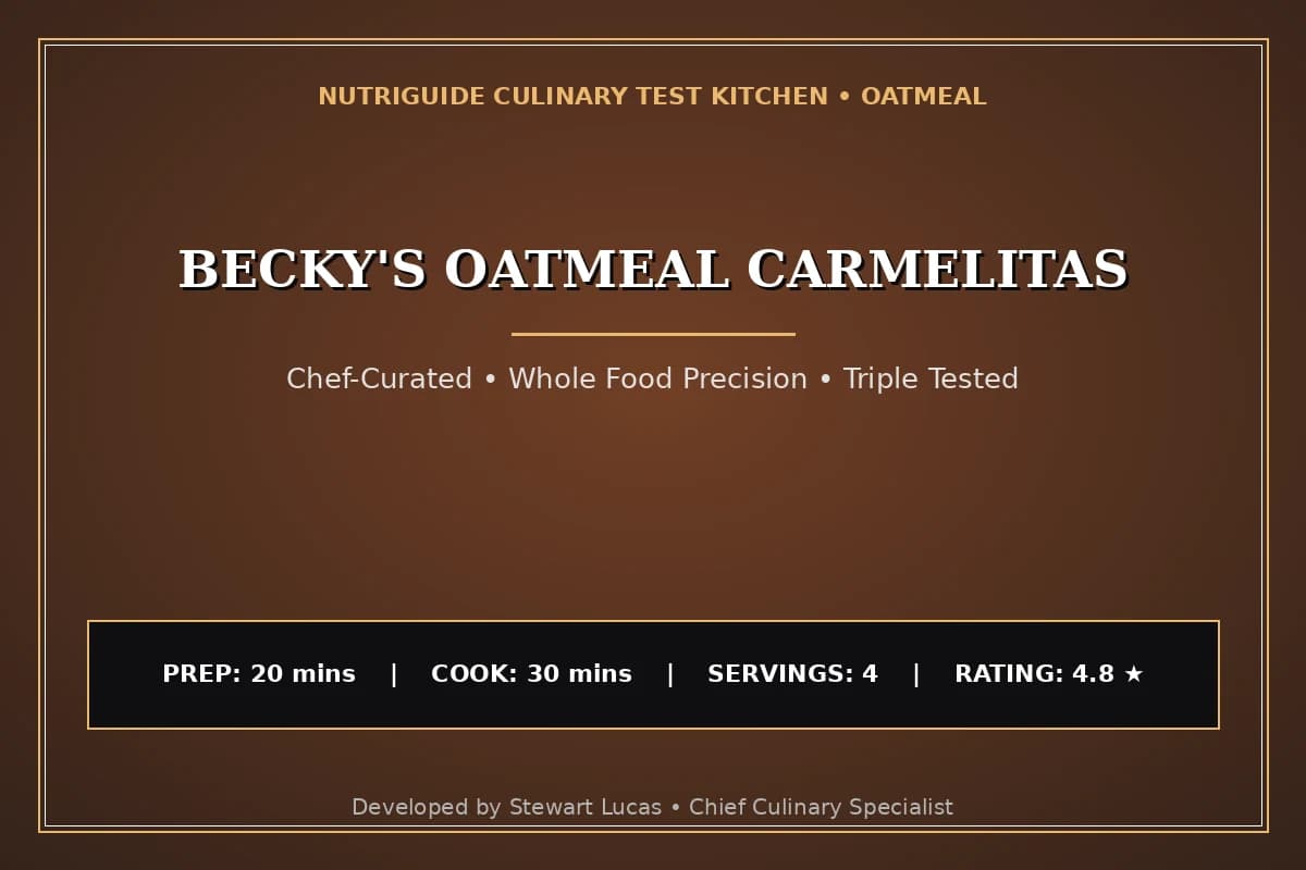 Becky'S Oatmeal Carmelitas