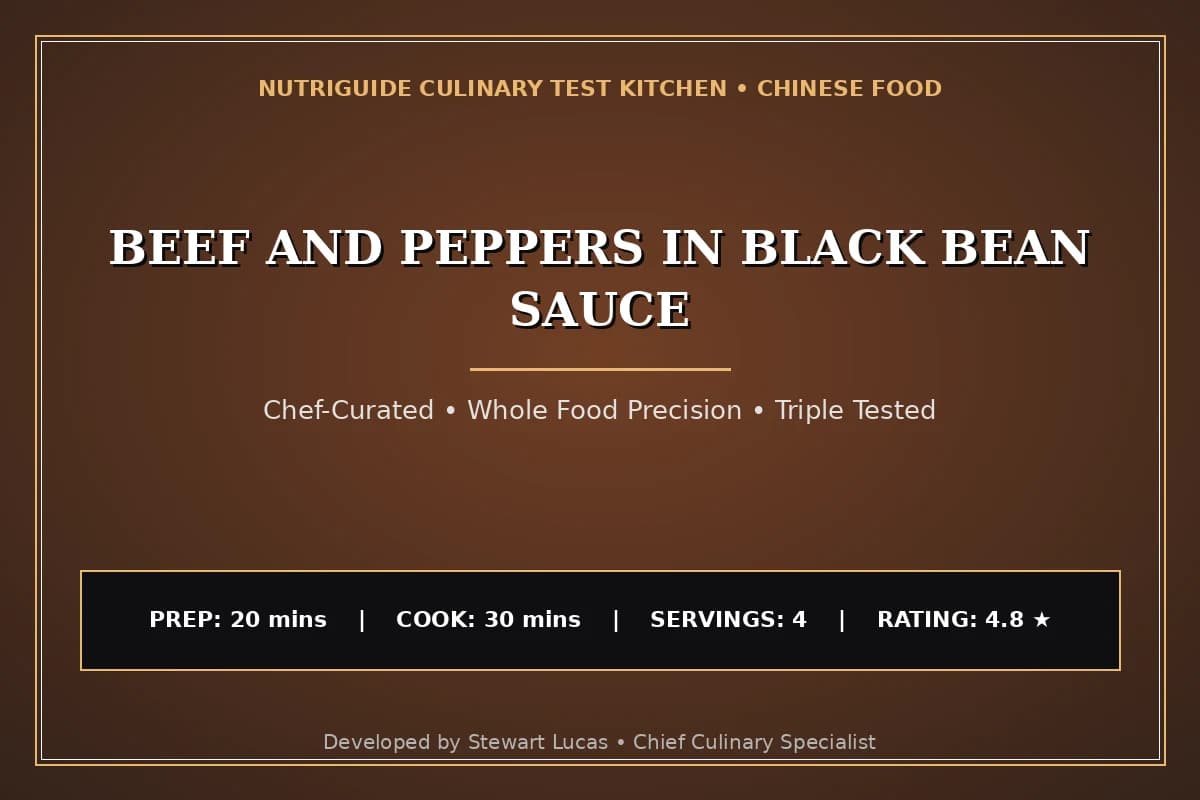 Beef And Peppers In Black Bean Sauce