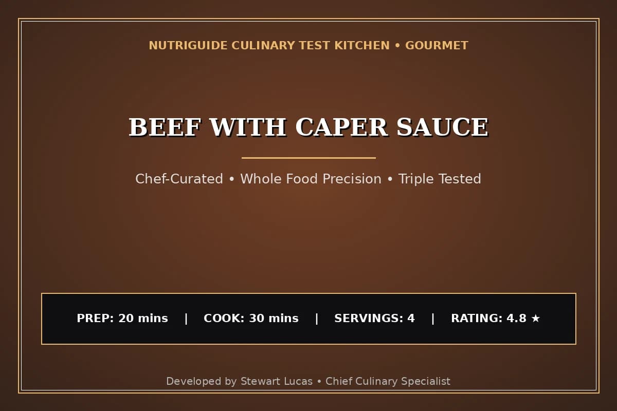 Beef With Caper Sauce